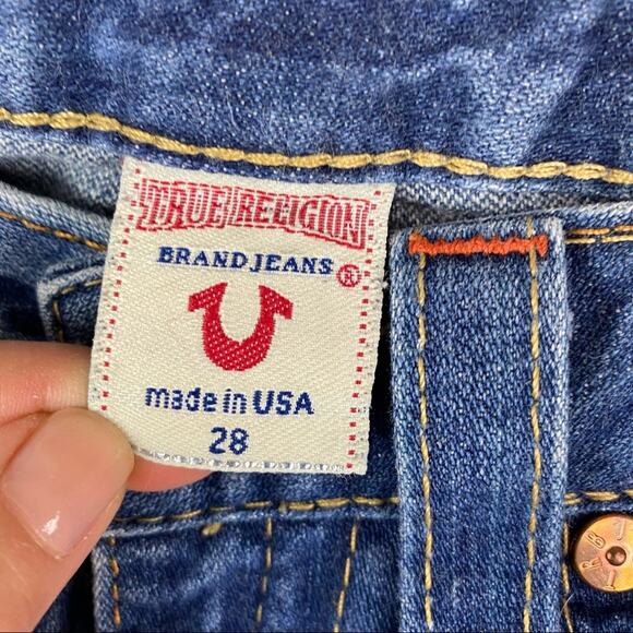 Y2K CORE True Religion ‘Joey’ Flare Jeans – Low Rise Distressed – Women’s 28 - Picture 4 of 9